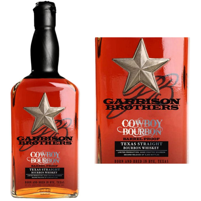 Garrison Brothers Cowboy Bourbon Barrel Proof Texas Straight Bourbon Whiskey 750ml