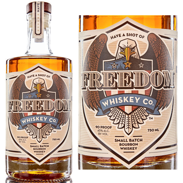 Have A Shot Of Freedom Whiskey Small Batch Bourbon Whiskey 750ml
